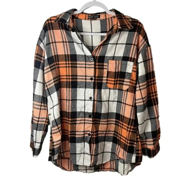 ☀️Shein Plaid Button Up - Picture 1 of 5